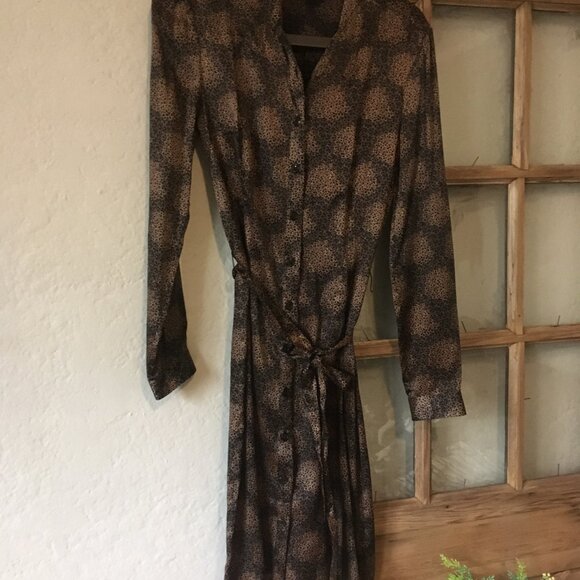 Club Monaco Vintage 100% Silk Cocktail Dress - Picture 3 of 3